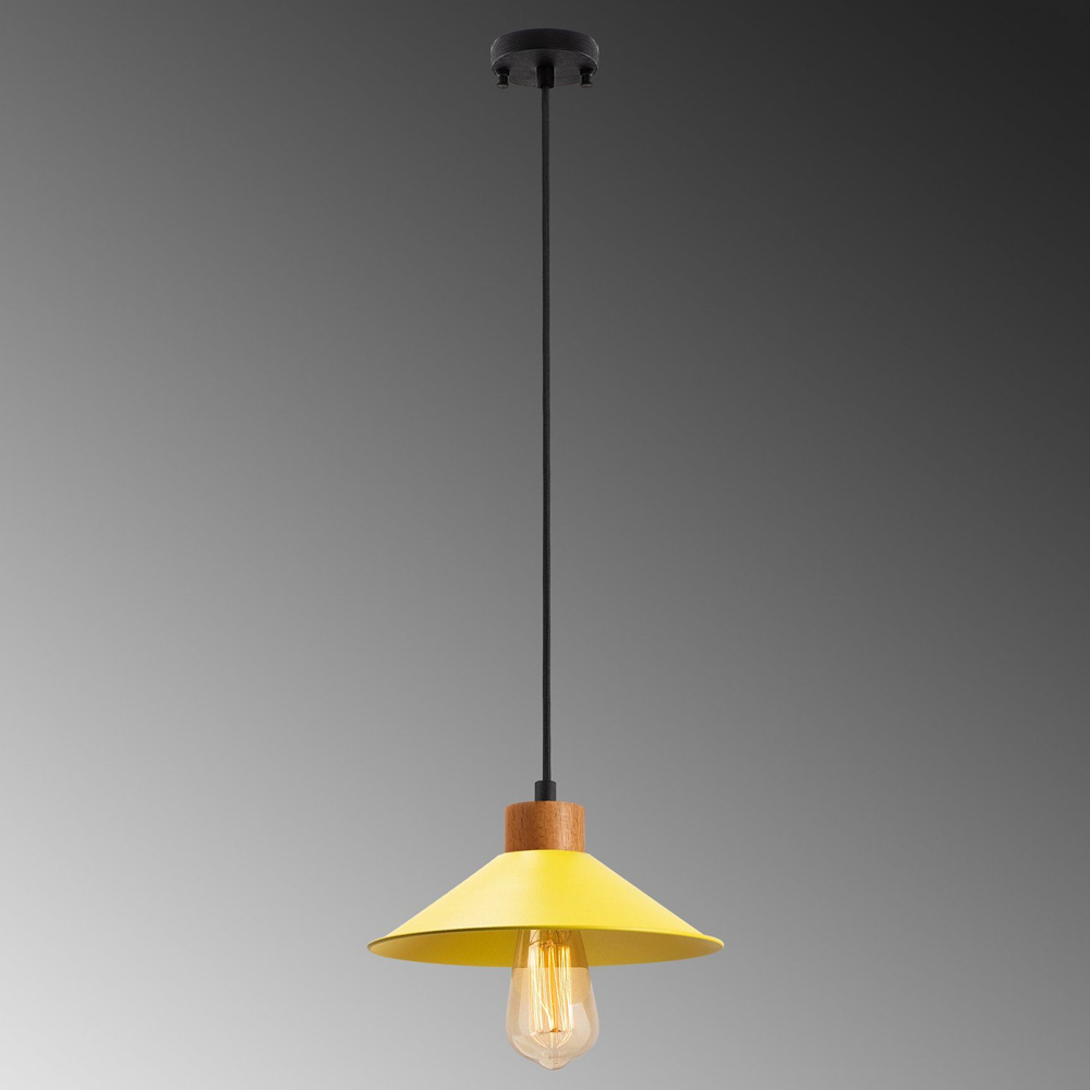 Givon Metal Ceiling Pendant Light in Yellow