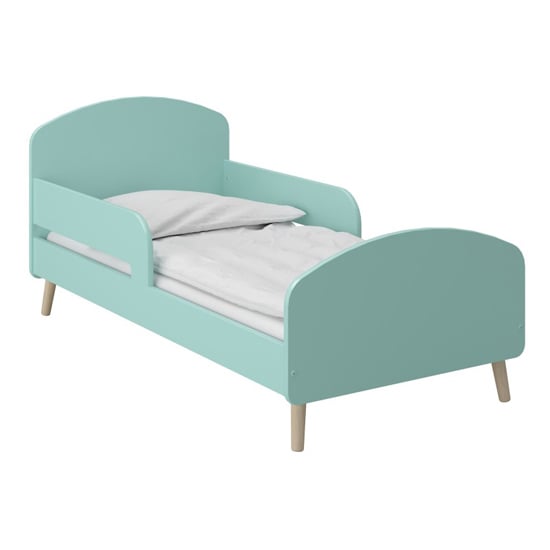 Product photograph of Giza Wooden Toddler Bed In Cool Mint from Furniture in Fashion