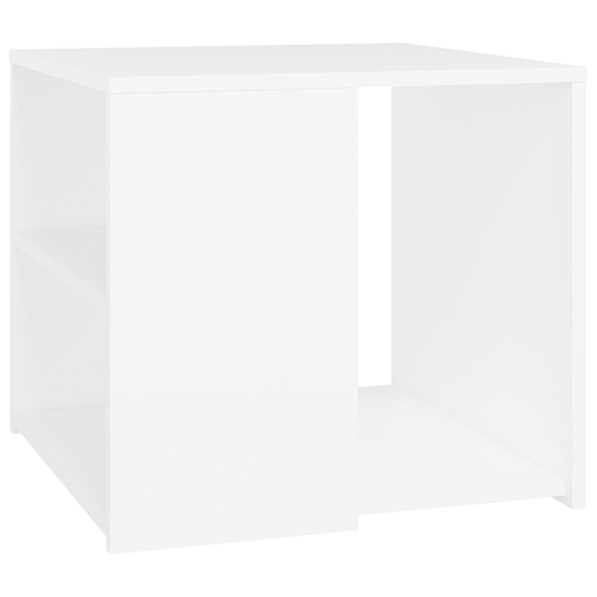Gizela Wooden Side Table With Shelves In White_3