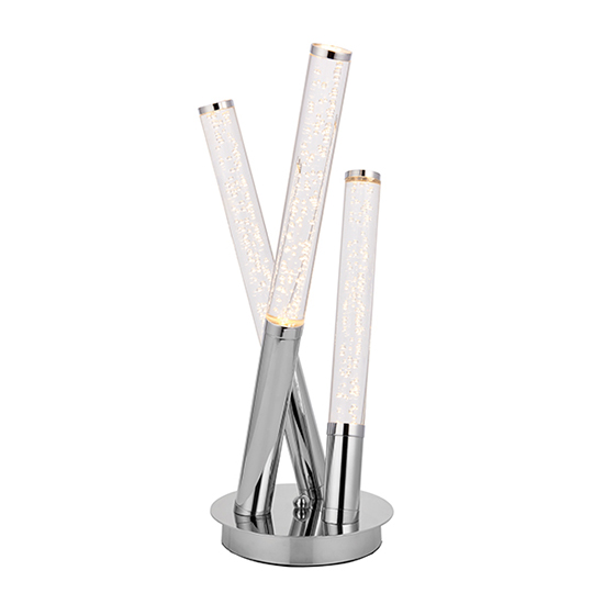 Read more about Glacier 3 lights bubble acrylic table lamp in chrome