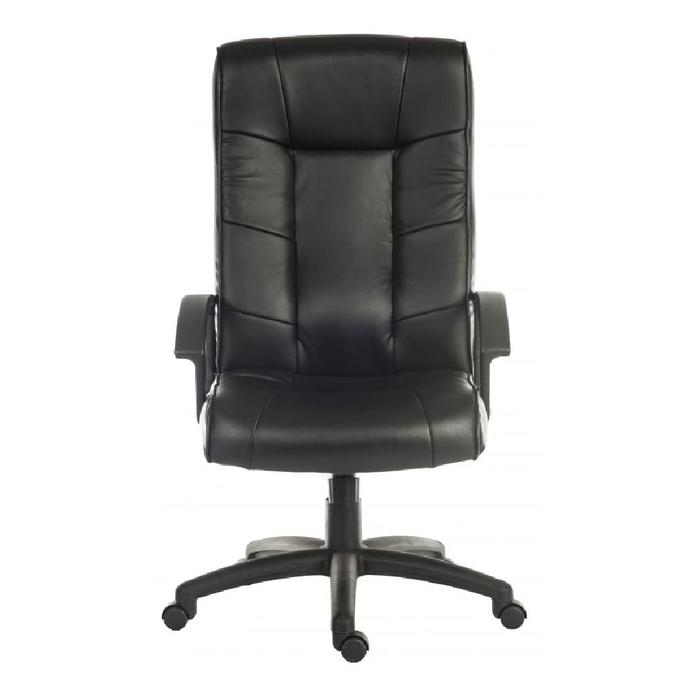 Glasgow Leather Home And Office Chair In Black