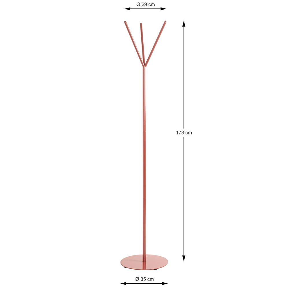 Glasgow Steel Coat Stand In Red
