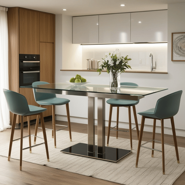 Modern Glass Bar Tables UK Sale