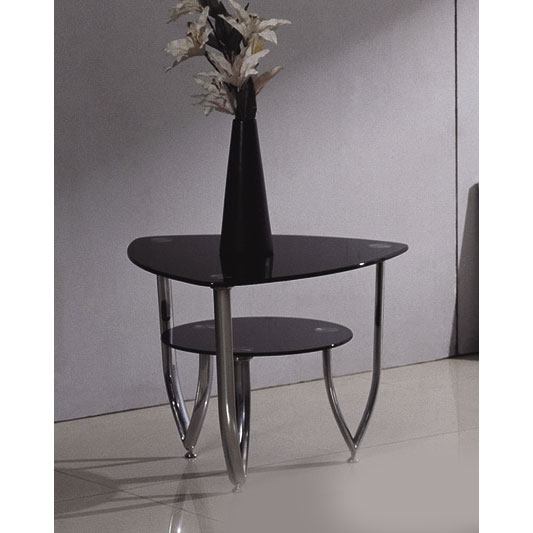 glass side end tables loopBlkLmp - Stylish Atmospheric Lamp Tables