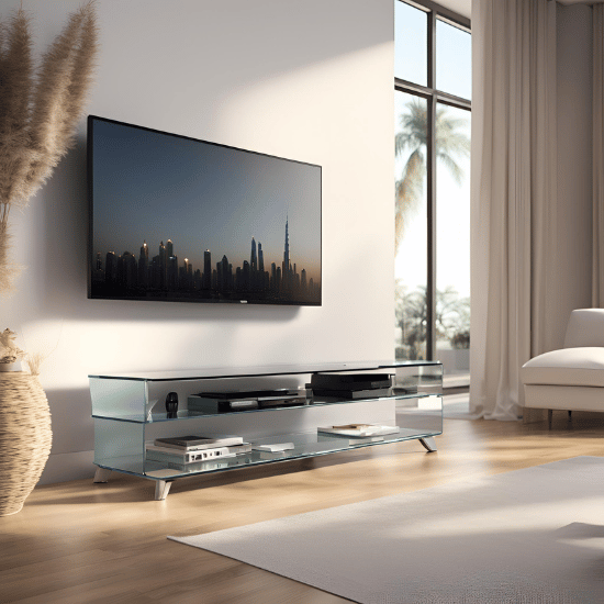 Glass TV Stands, Units & Cabinets UK