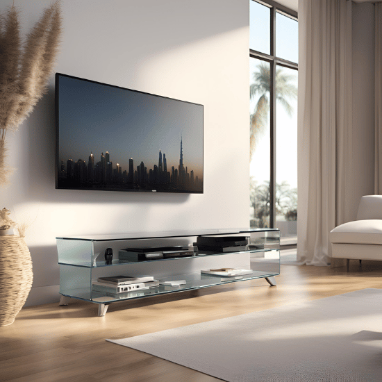 Modern Glass TV Stands, Units & Cabinets UK Sale