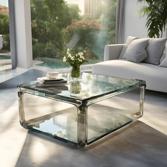 Glass Coffee Table UK Round Black Gold Wood Furniture in Fashion