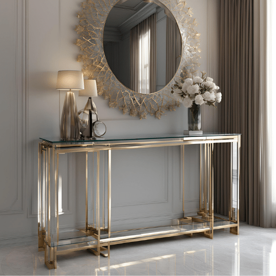 Modern Glass Console Tables UK Sale