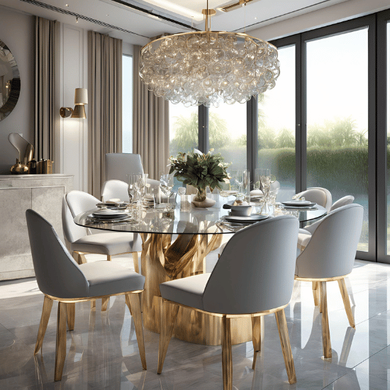 Modern Glass Dining Table Sets Sale