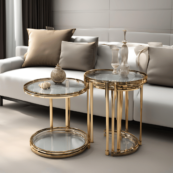 Modern Glass Side Tables UK Sale