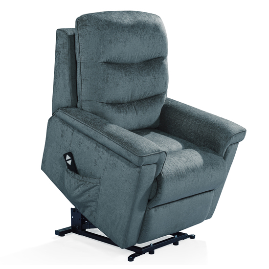 Glencoe Electric Fabric Recliner Chair In Charcoal FiF
