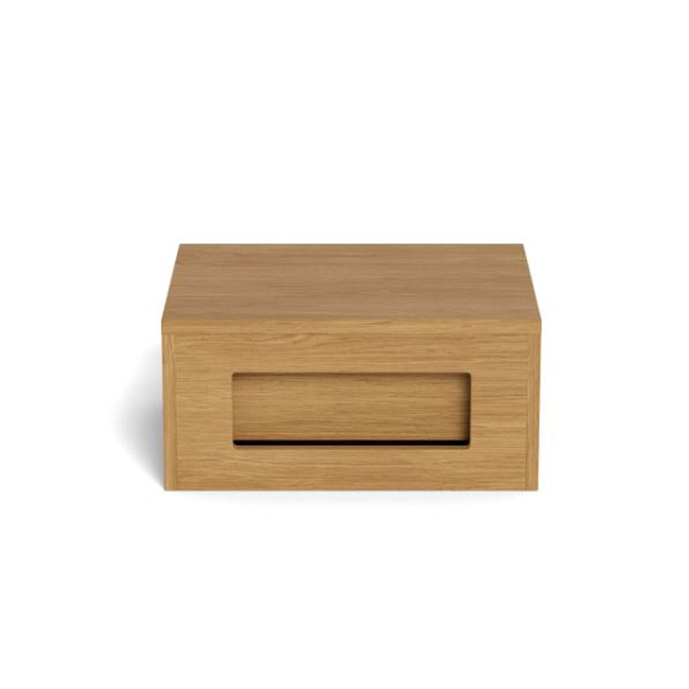 Glenora Wooden Wall Mounted Bedside Cabinet in Matt Oak