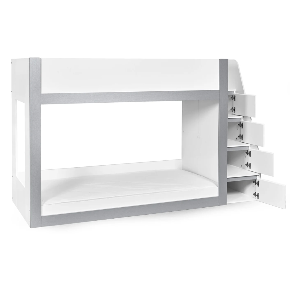 Glenside Wooden Single Bunk Bed - White