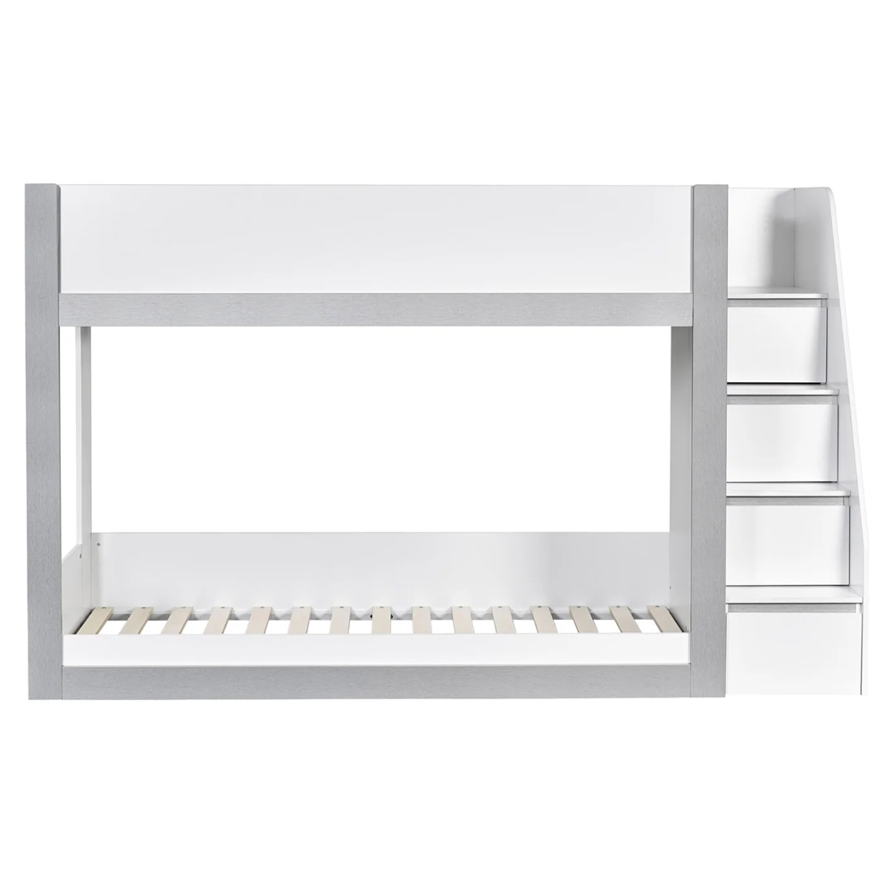 Glenside Wooden Single Bunk Bed - White