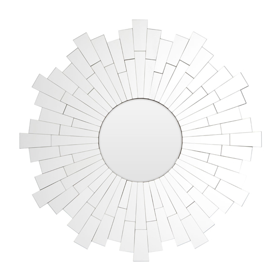 Glitacoz Small Round Wall Mirror In Silver