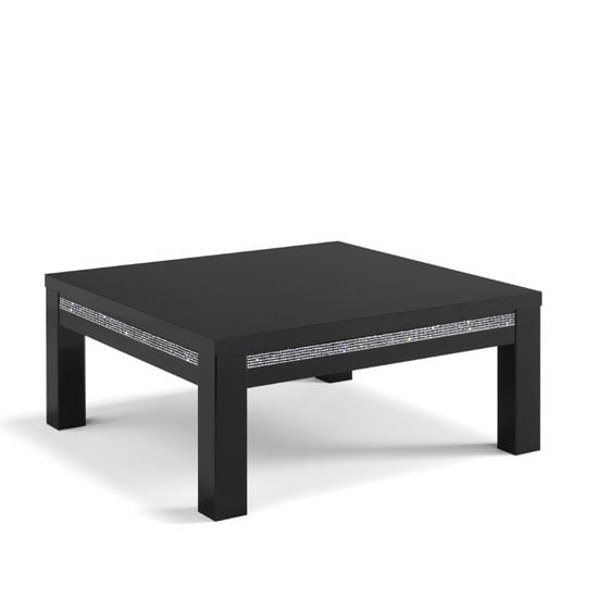 Read more about Regal high gloss coffee table square in black with crystal effect
