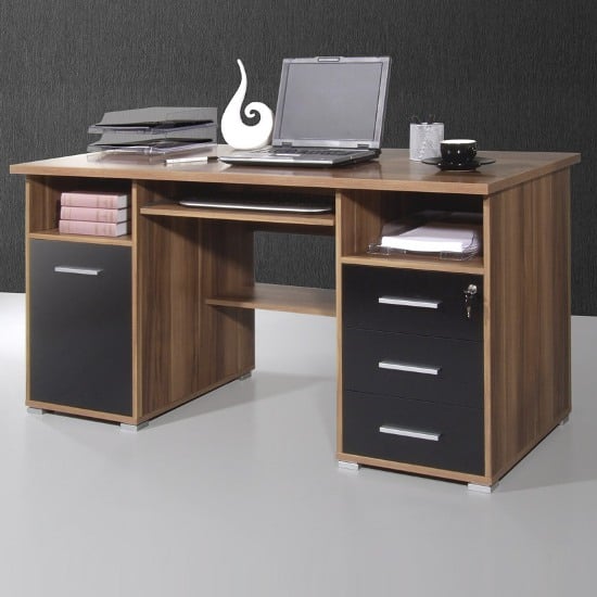 gloss black computer workstations 484 87 - 6 Small And Creative Computer Desks Ideas