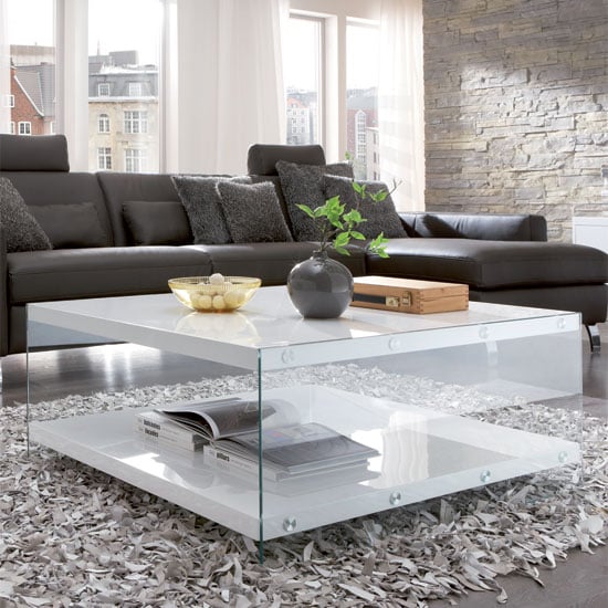 gloss coffee 87390 - How To Integrate A Modern Rectangular Coffee Table Into Your Interior