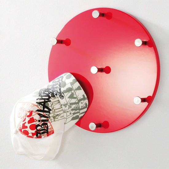 Read more about Big mary red coat hat rack in high gloss