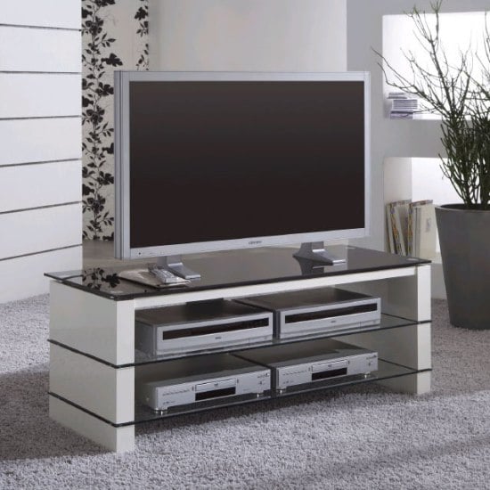 gloss white tv stands 16506 - Common Designs And Materials Of TV Tables For Flat Screen TV