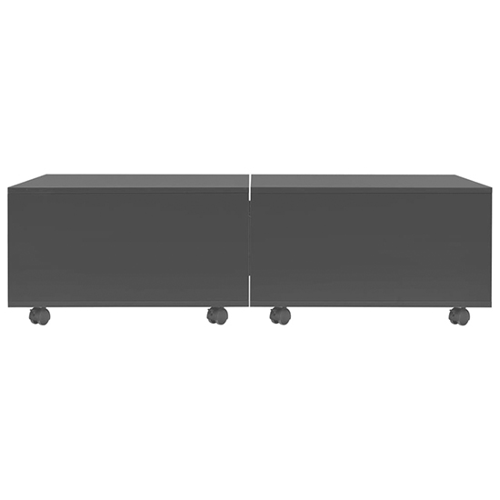 Glyn 120cm High Gloss Storage Coffee Table And Castors In Black_3