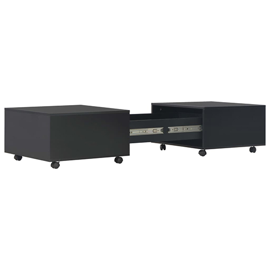 Glyn 120cm High Gloss Storage Coffee Table And Castors In Black_4