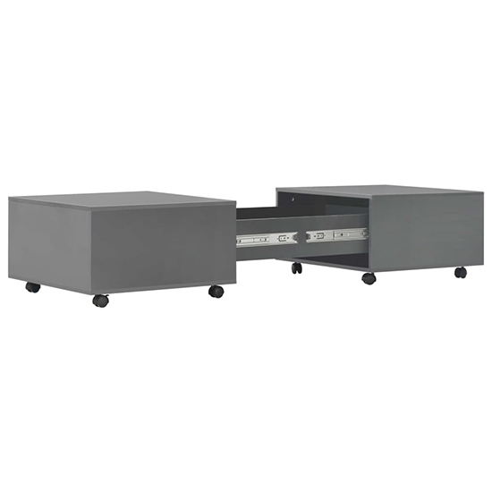 Glyn 120cm High Gloss Storage Coffee Table And Castors In Grey_4