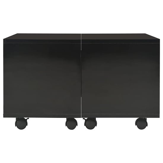 Glyn 60cm High Gloss Storage Coffee Table And Castors In Black_3