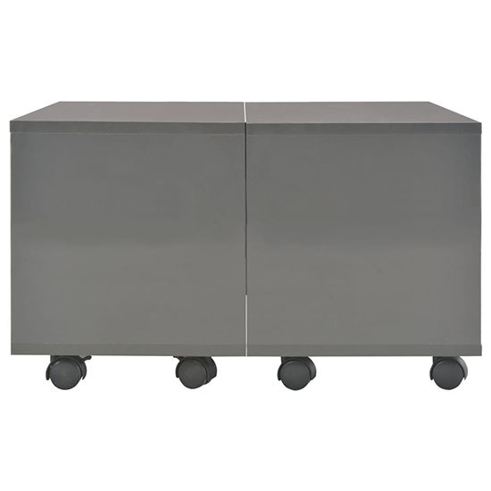 Glyn 60cm High Gloss Storage Coffee Table And Castors In Grey_3