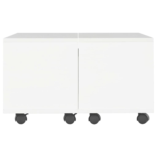 Glyn 60cm High Gloss Storage Coffee Table And Castors In White_3