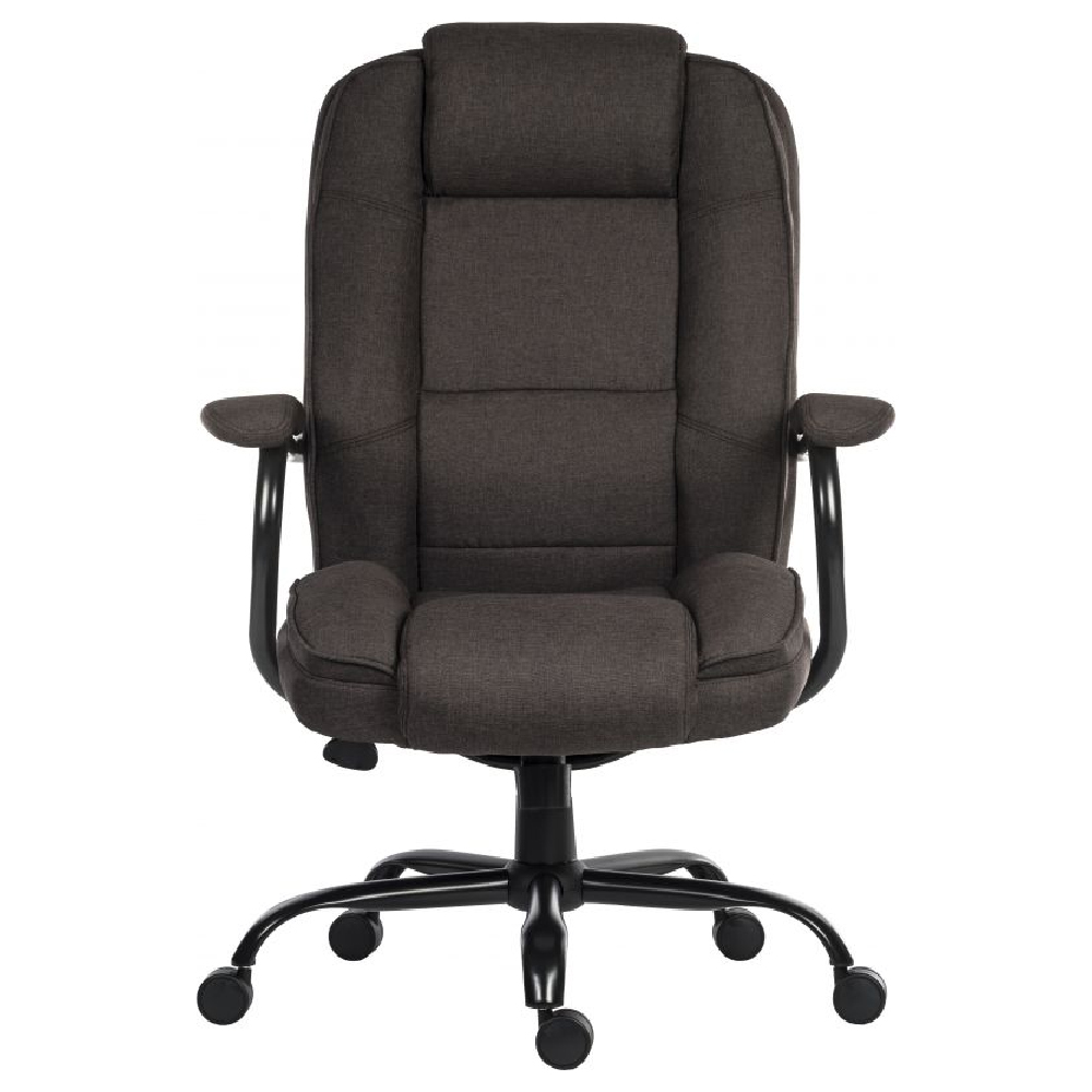 Godley Fabric Home And Office Chair In Dark Brown