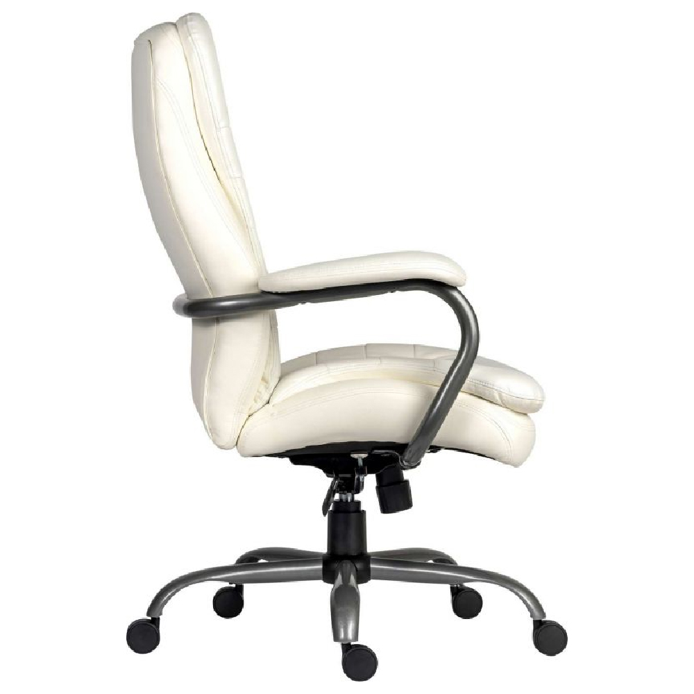 Godley Leather Home And Office Chair In White