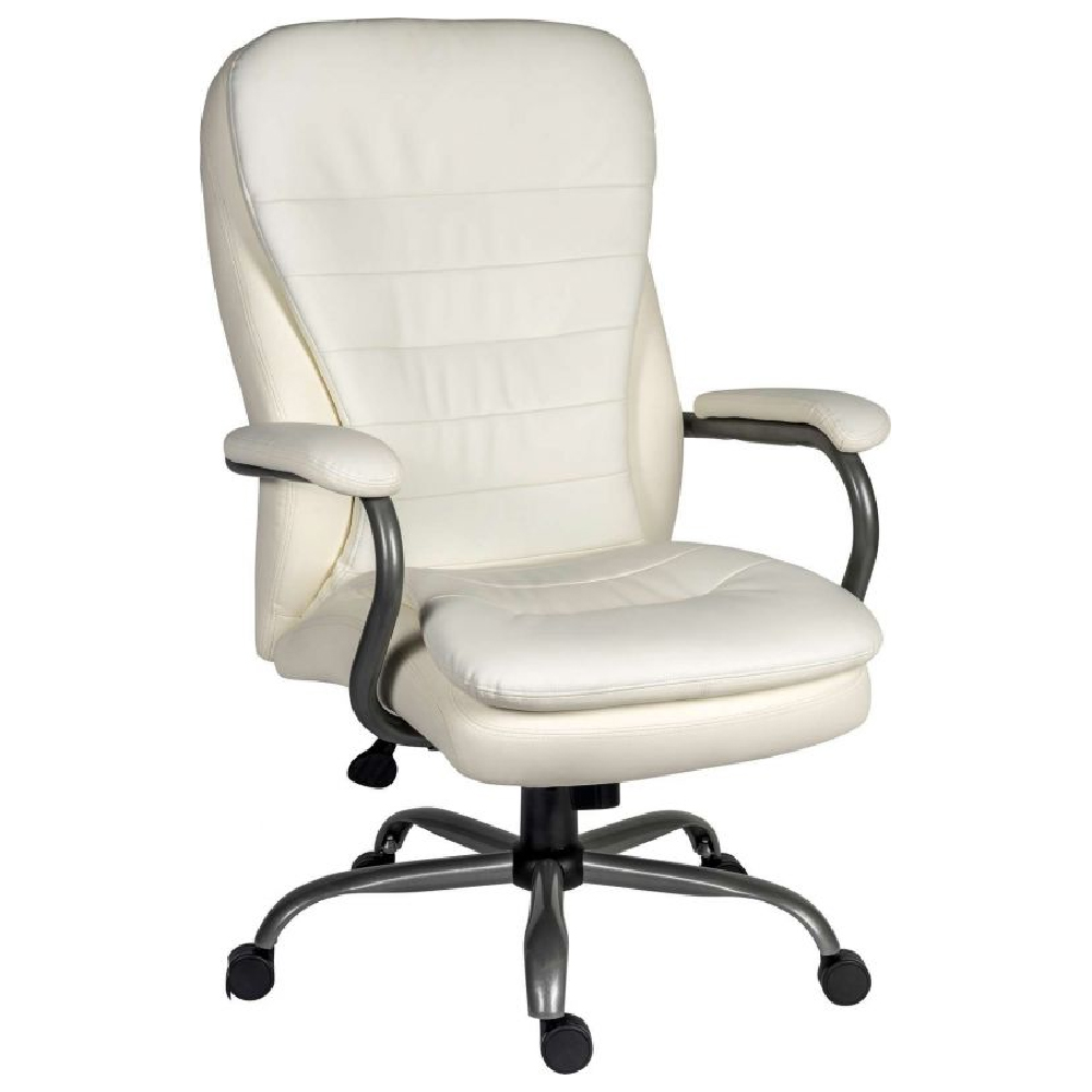 Read more about Godley leather home and office chair in white