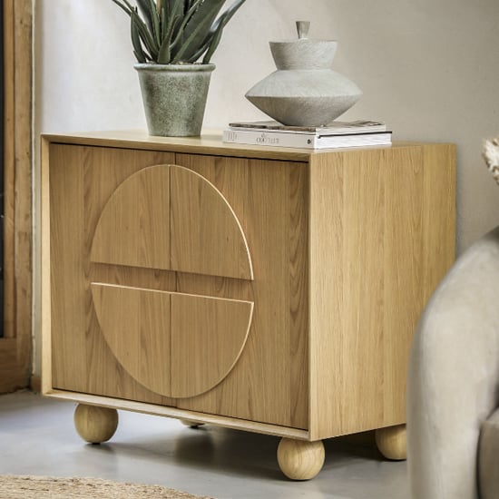 Read more about Goleta wooden sideboard with 2 doors in matt natural
