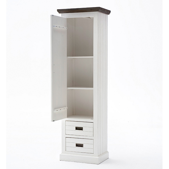 Gomera Wooden Hallway Furniture Set 2 In Acacia White_3