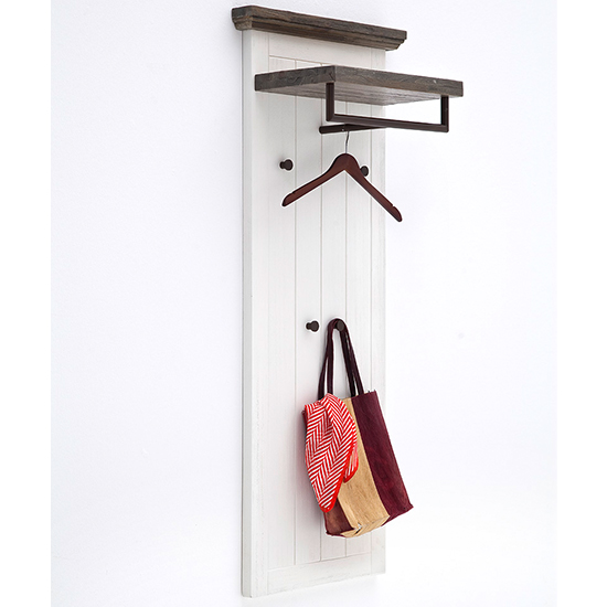Gomera Wooden Hallway Furniture Set 2 In Acacia White_4