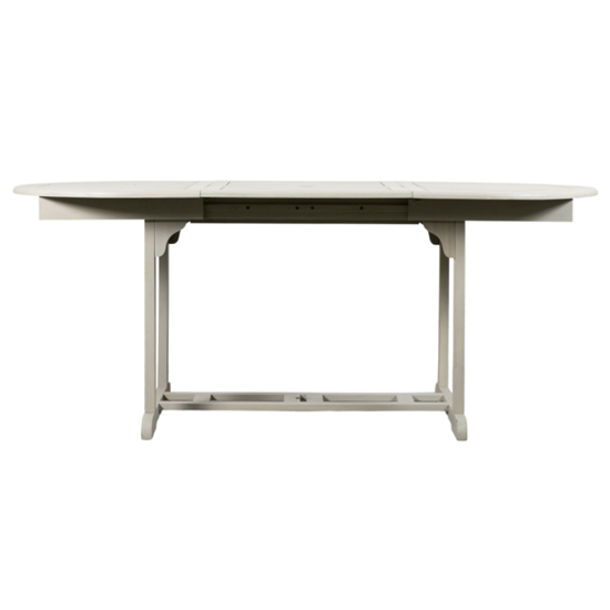 Gorey Oval Outdoor Extending Wooden Dining Table In Whitewash_1