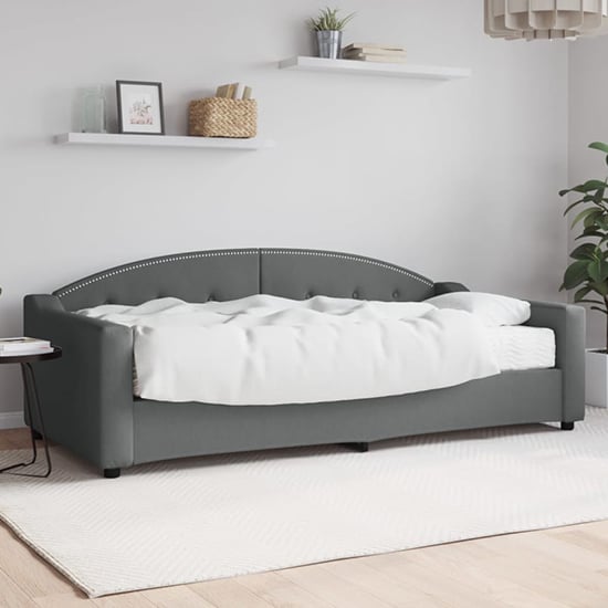 Product photograph of Gorizia Fabric Daybed In Dark Grey from Furniture in Fashion