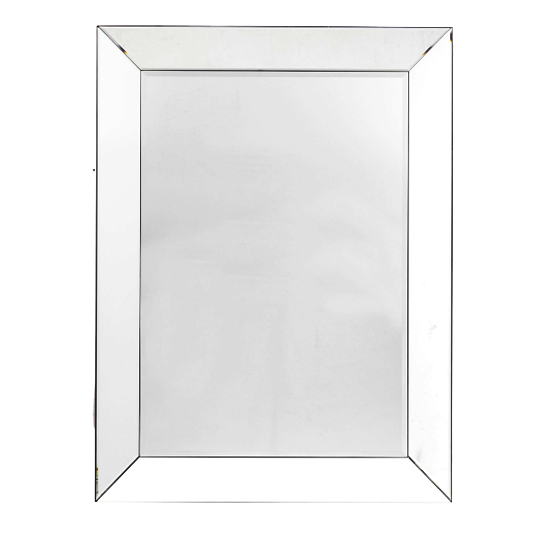 Read more about Gorizia small leaner bevelled wall mirror in silver