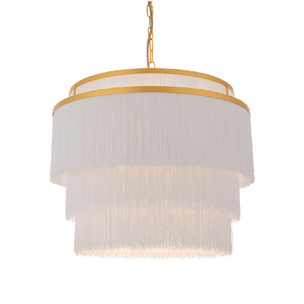 Goshen Glass Large Ceiling Pendant Light In Matt Gold And Chrome