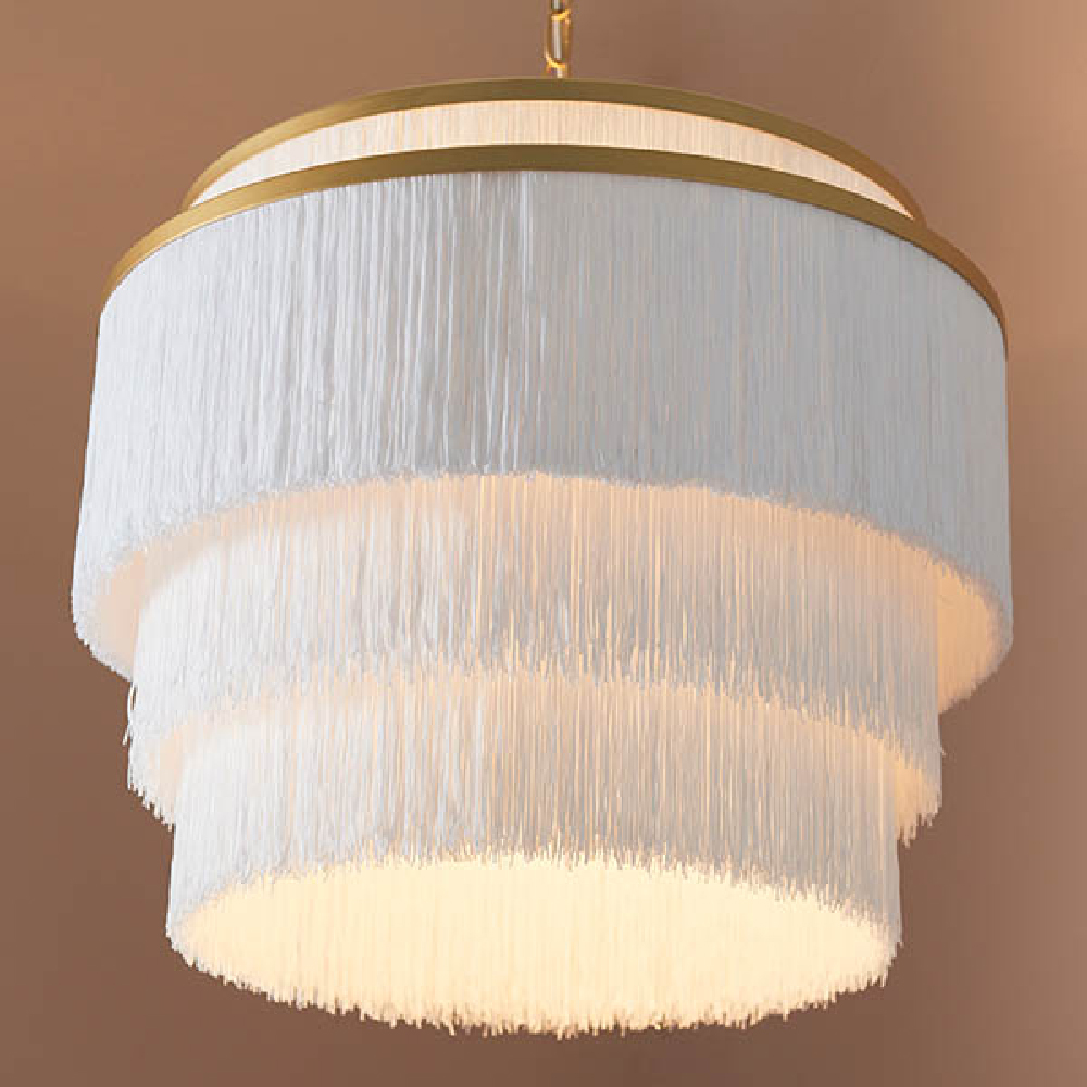 Goshen Glass Large Ceiling Pendant Light In Matt Gold And Chrome