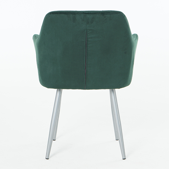 Gourock Green Velvet Dining Chairs In Pair_6