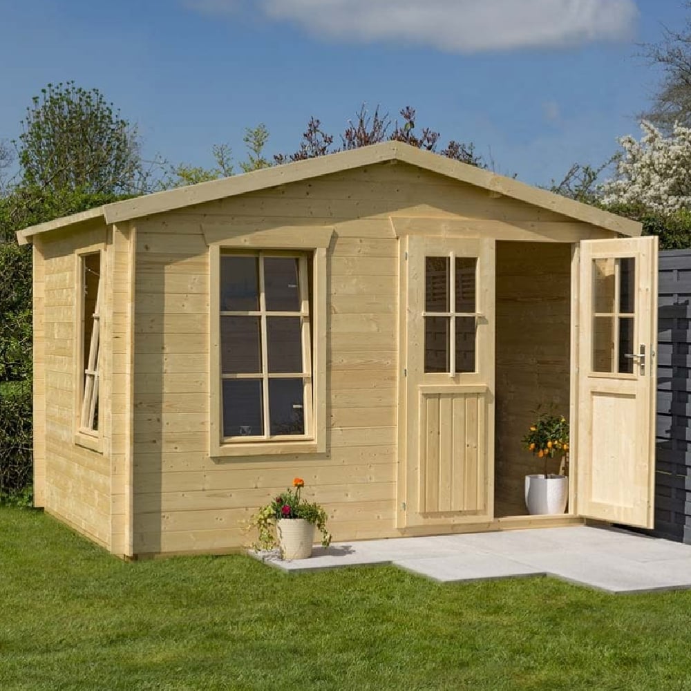 Gower Wooden Garden Studio Summer House In Natural