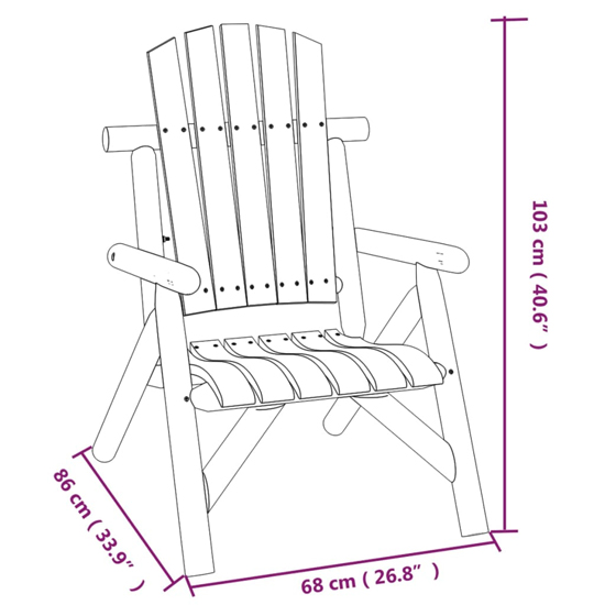Grace Solid Wood Spruce Garden Armchair In Light Brown