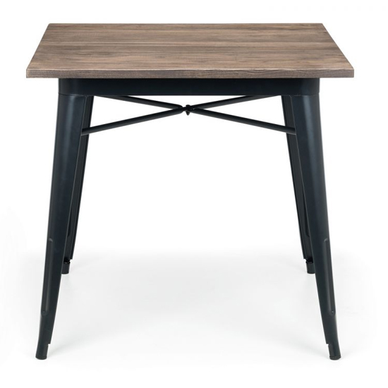 Gael Square Wooden Dining Table In Mocha Elm