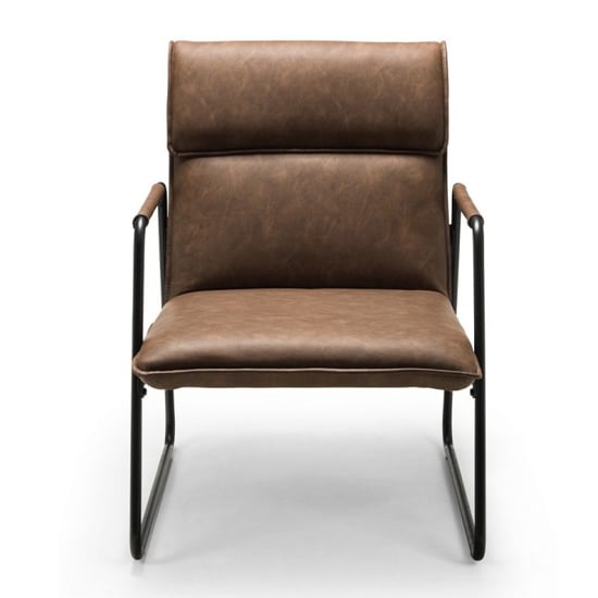 Gramercy Faux Leather Bedroom Chair In Brown Furniture Fashion - Brown Leather Bedroom Chair Gramercy Faux Leather Bedroom Chair In Brown Furniture Fashion - Brown Leather Bedroom Chair