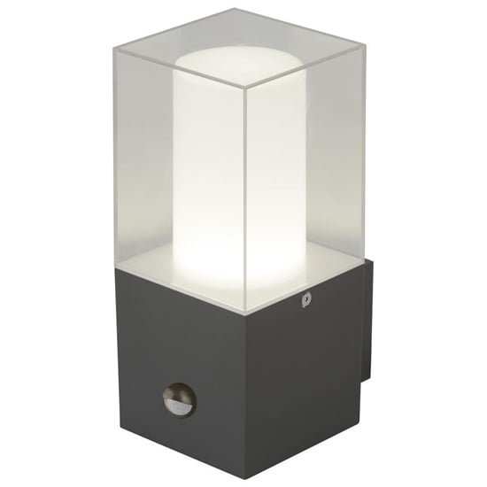 Product photograph of Granada Pir Clear Shade Outdoor Wall Light In Dark Grey from Furniture in Fashion