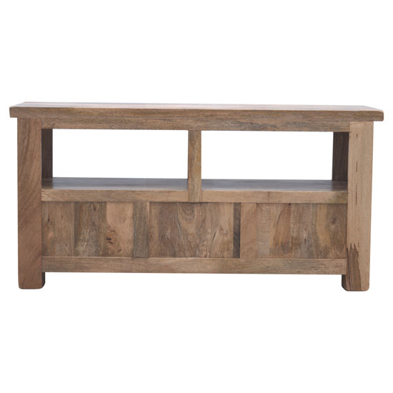 Granary Wooden TV Stand In Oak Ish With 3 Drawers_4