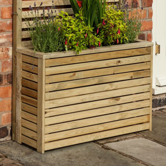 Read more about Grato wooden planter in natural timber