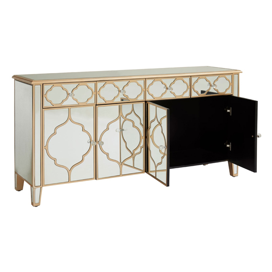 Dziban MDF Sideboard With With Mirrored Glass     _4